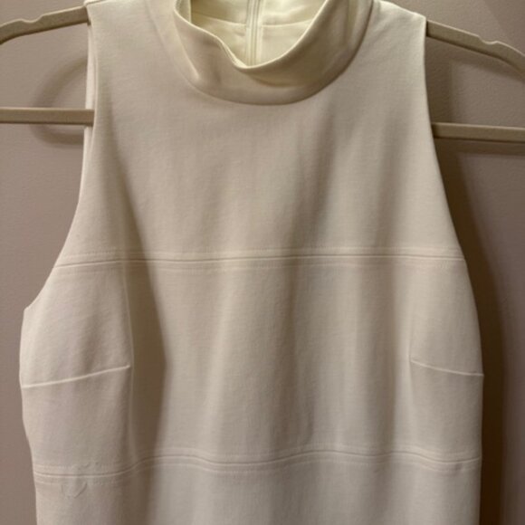 White House Black Market Winter White Bodycon sleeveless dress size 4 - Picture 5 of 6